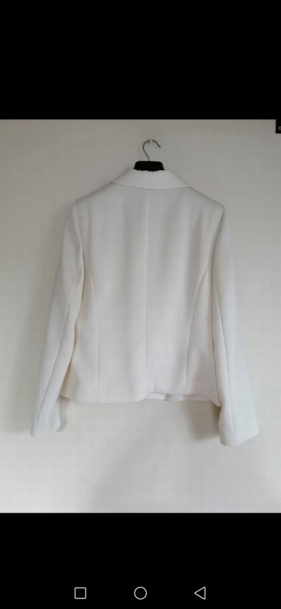 Düğmeli Krem Kadın Blazer Ceket - Görsel 3