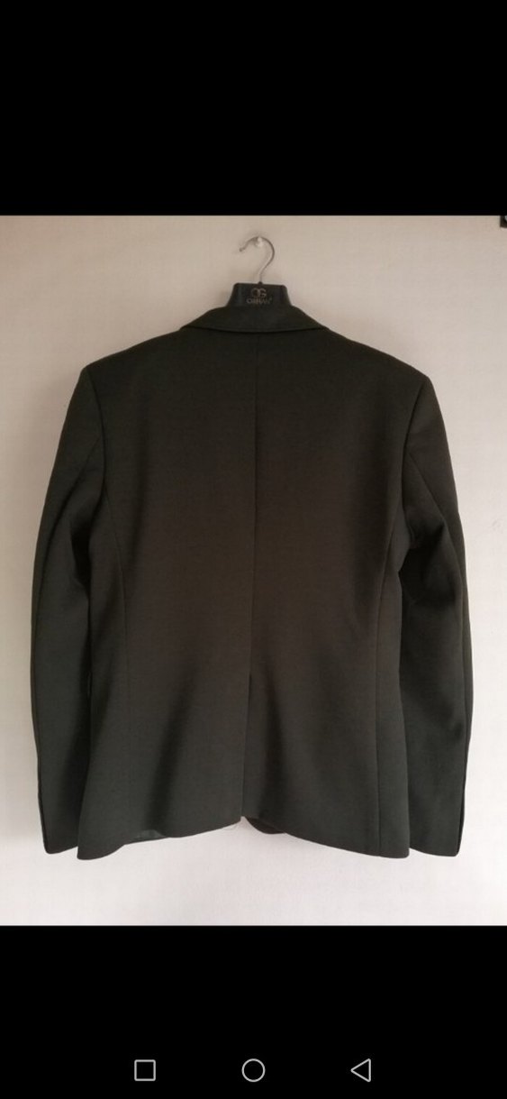 Koyu yeşil Erkek Düğmeli Regular Fit Takım Ceketi - Görsel 2