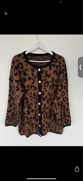 Leopar Hırka Koyu