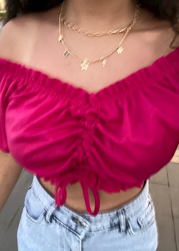 Pembe Mini Bluz