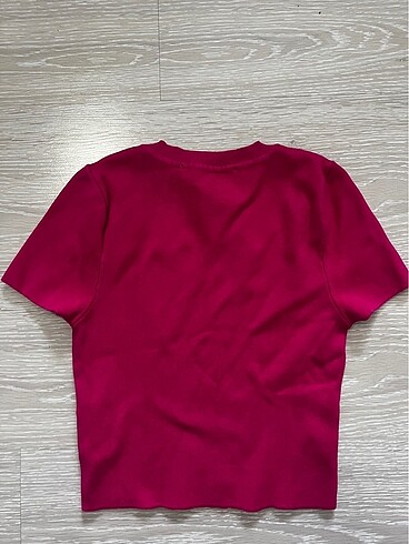 Zara Zara Kısa Kollu Triko Crop