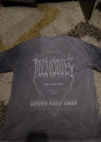 Gri Oversize Tişört - Görsel 4