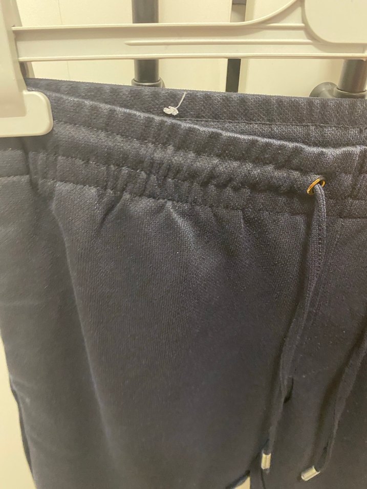 Siyah, Kemerli, Dar Kesim Erkek Eşofman Altı - Görsel 3