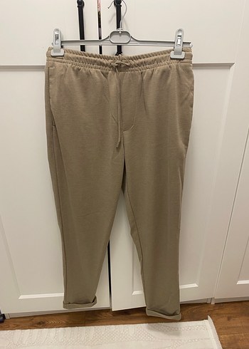 Bej Kemerli Rahat Kesim erkek kışlık Pantolon - Görsel 2