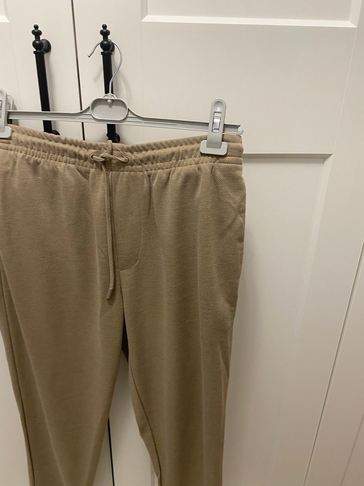 Bej Kemerli Rahat Kesim erkek kışlık Pantolon - Görsel 4