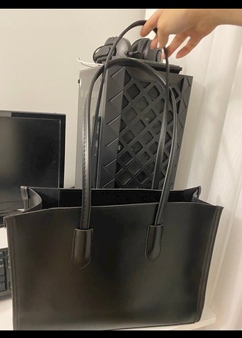 KahverengiDeri Kadın İş Çantası - Görsel 2