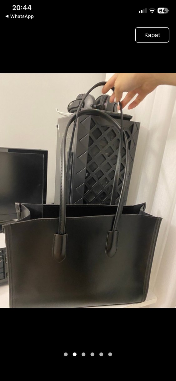 KahverengiDeri Kadın İş Çantası - Görsel 2