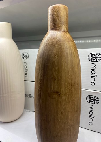 Bej Parlak Seramik Vazo - Görsel 4