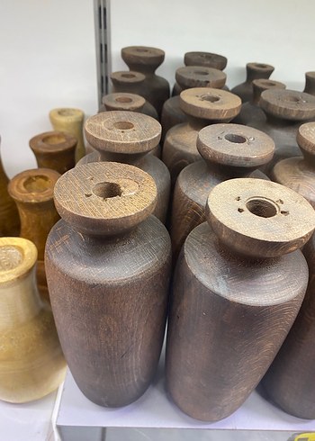 Bej Parlak Seramik Vazo - Görsel 5