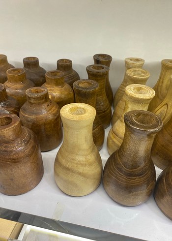 Bej Parlak Seramik Vazo - Görsel 6