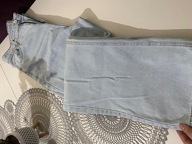 42 Beden mavi Renk Palazzo kot pantolon