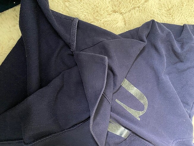 xs Beden lacivert Renk Gap kapşonlu