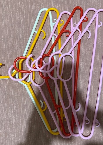 Pastel Renkli Çoklu Askı Seti