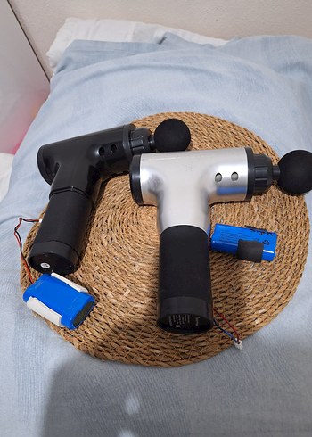 Gri ve Mavi Masaj Tabancası Seti - Görsel 3