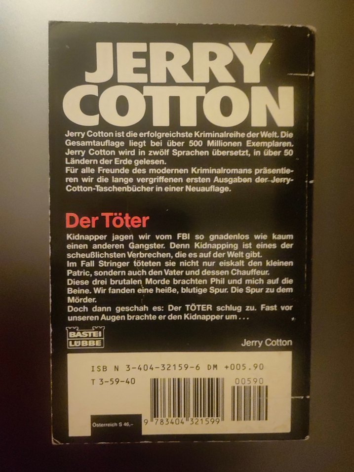 Jerry Cotton - Der Töter Polisiye Roman - Görsel 2