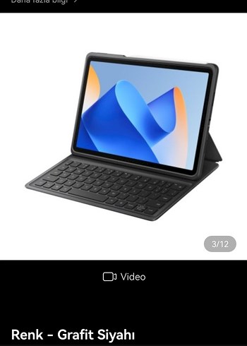 Huawei HUAWEI MatePad 11 2023 + Klavye - Grafit Siyahı - 128