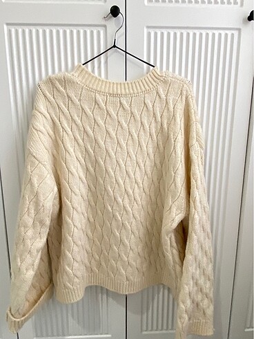 krem/ekru kazak - Görsel 3