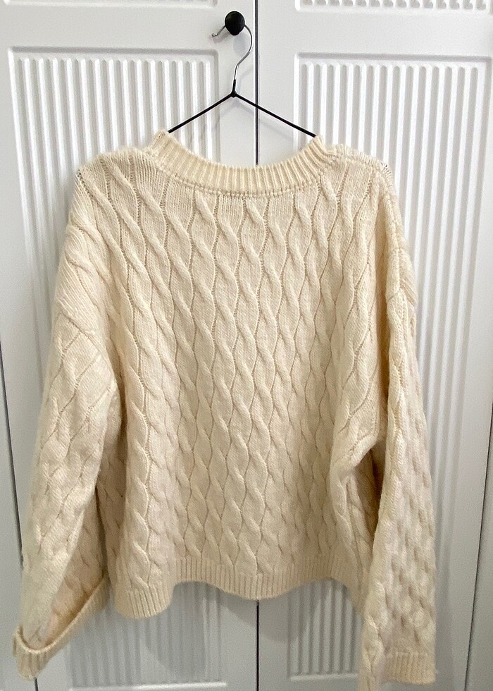 krem/ekru kazak - Görsel 3