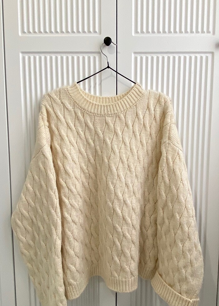 krem/ekru kazak - Görsel 2