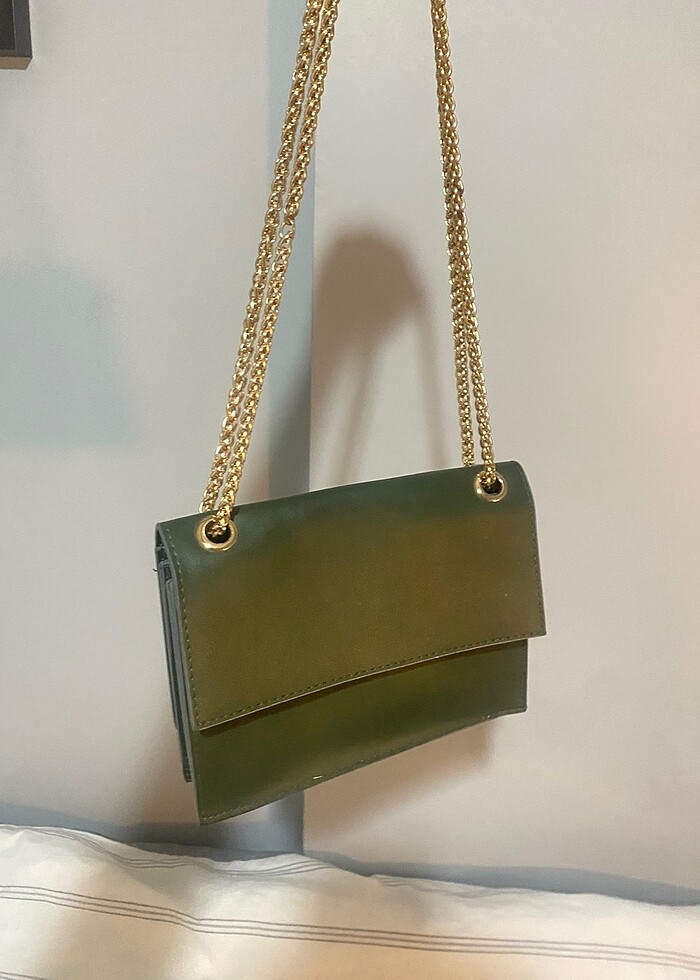 yeşil kol çantası - Görsel 3