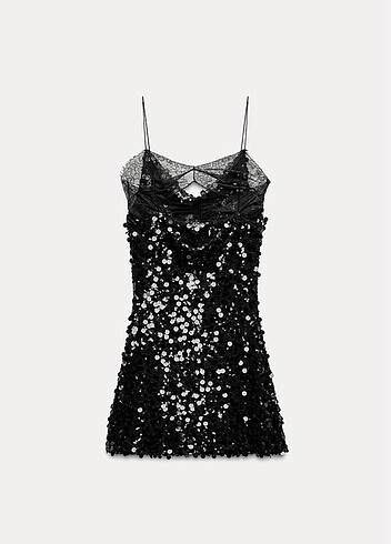 Zara zara payet elbise