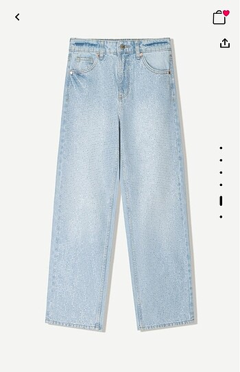 34 Beden bershka taşlı jeans