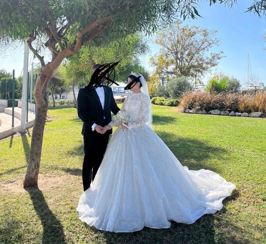 Uzun Kollu Beyaz Prenses Gelinlik - Görsel 2