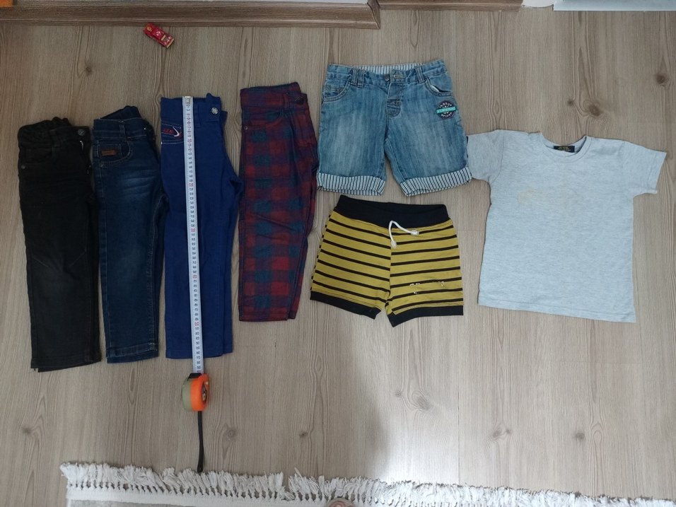 Erkek Çocuk Elastik Bel Koyu Mavi Kot Pantolon - Görsel 3