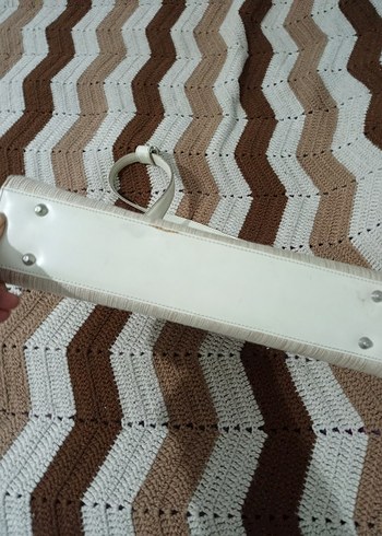 Bej Pliseli Kadın Çanta - Görsel 3