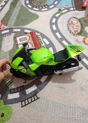 Yeşil Renkli Oyuncak Motosiklet - Görsel 2
