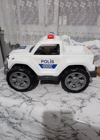 Beyaz Polis Oyuncak Araba - Görsel 2