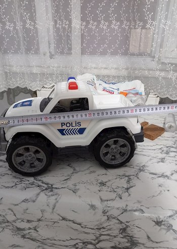 Beyaz Polis Oyuncak Araba - Görsel 4