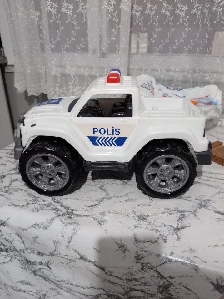 Beyaz Polis Oyuncak Araba - Görsel 2