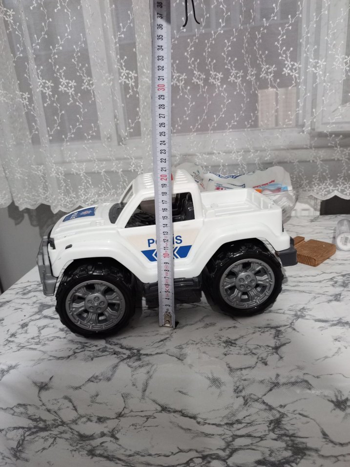 Beyaz Polis Oyuncak Araba - Görsel 5