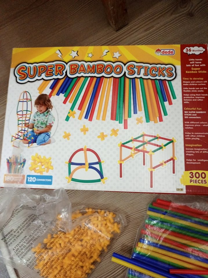 Süper Bambu Çubuklar 300 Parça Eğitici Oyuncak - Görsel 2