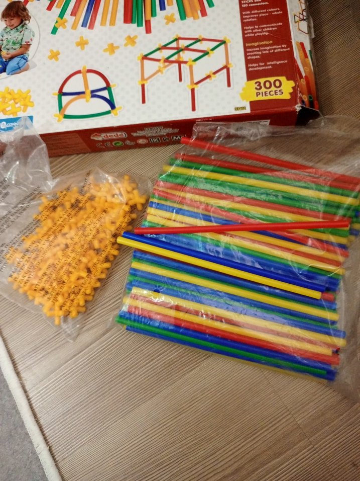 Süper Bambu Çubuklar 300 Parça Eğitici Oyuncak - Görsel 3