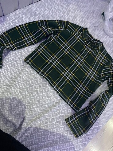 Pull and Bear Pull and bear uzun kollu crop