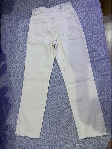 Stradivarius Stradivarius krem rengi kot pantolon