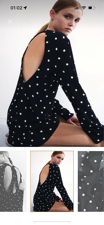 m Beden siyah Renk H&M mini elbise