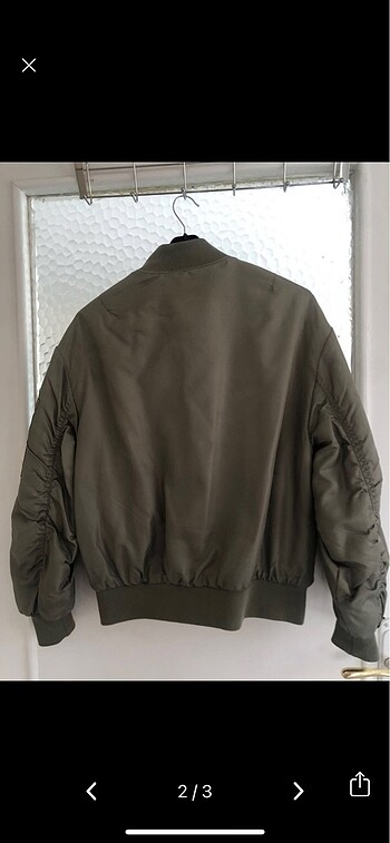 Bershka BERSHKA HAKİ BOMBER CEKET