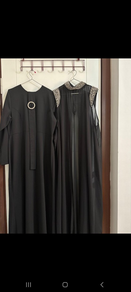 Uzun Siyah Gotik Kadın Elbise - Görsel 4