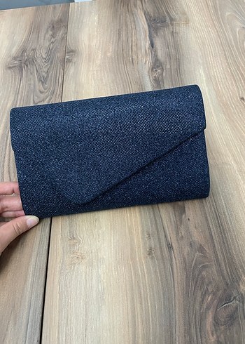 Lacivert renk abiye çantası etiketli orijinal - Görsel 3