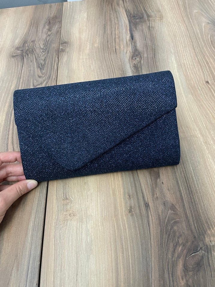 Lacivert renk abiye çantası etiketli orijinal - Görsel 3