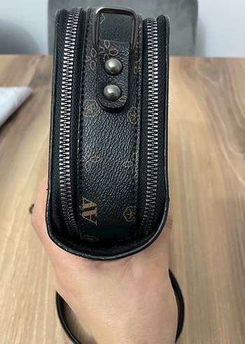 ARMINE Deri Fermuarlı Kadın Çanta - Görsel 4