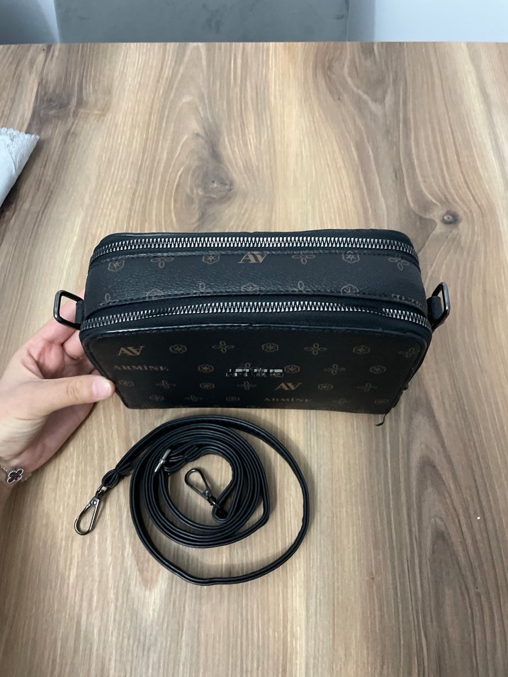 ARMINE  Deri Fermuarlı Kadın Çanta - Görsel 2