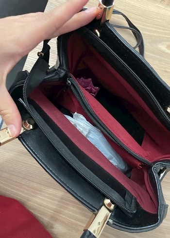 Klasik Siyah Yılan Derisi Desenli Deri Çanta - Görsel 4