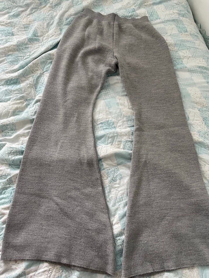 Gri triko pantolon - Görsel 2