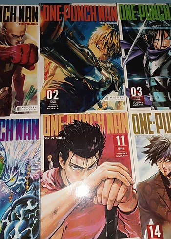  One Punch Man Çizgi Roman 1-2-3-7-11-14