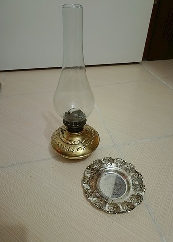 American Vintage Altın Renkli Parlak gaz Lambası