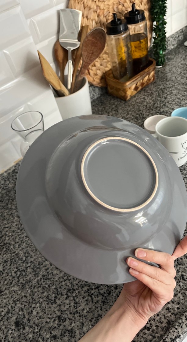 Gri Derin Tabak salata tabagi  - Görsel 4